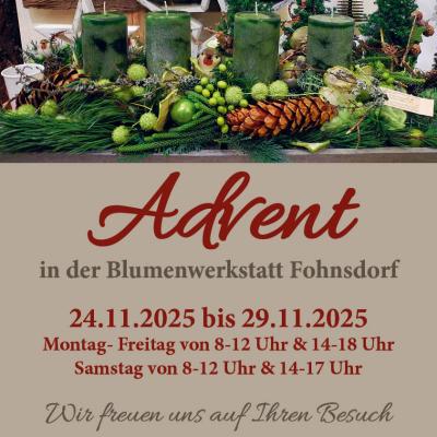 Advent in der Blumenwerkstatt